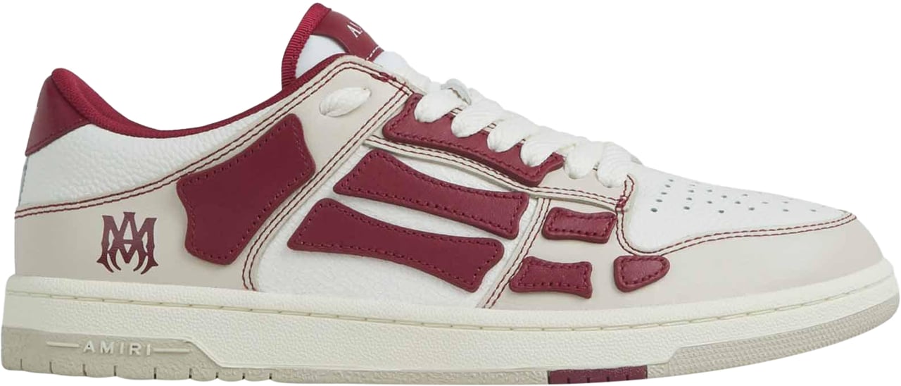 Amiri Varsity Skel Top Low Deep Red Rood