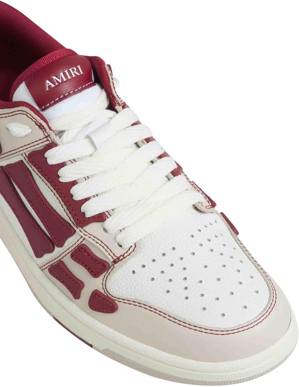 Amiri Varsity Skel Top Low Deep Red Rood