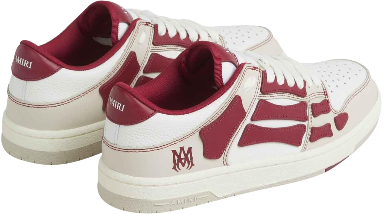 Amiri Varsity Skel Top Low Deep Red Rood