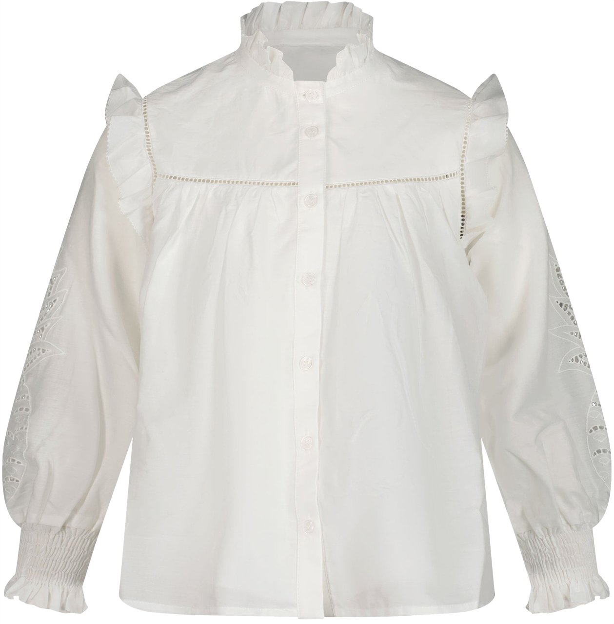 Chloé Chloe Kinder Meisjes Blouse In Wit Wit