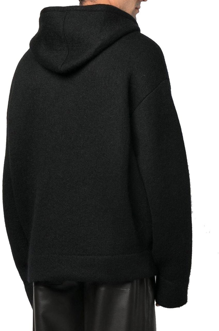 OFF-WHITE Off-White Knitted Hoodie Zwart