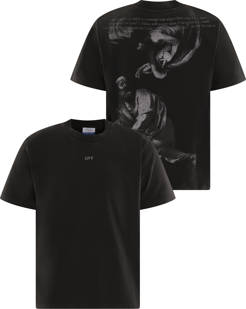 OFF-WHITE Heren S.Matthew T-Shirt Zwart Zwart