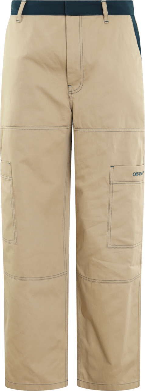 OFF-WHITE Heren Stitch Cotgab Straight Beige Beige
