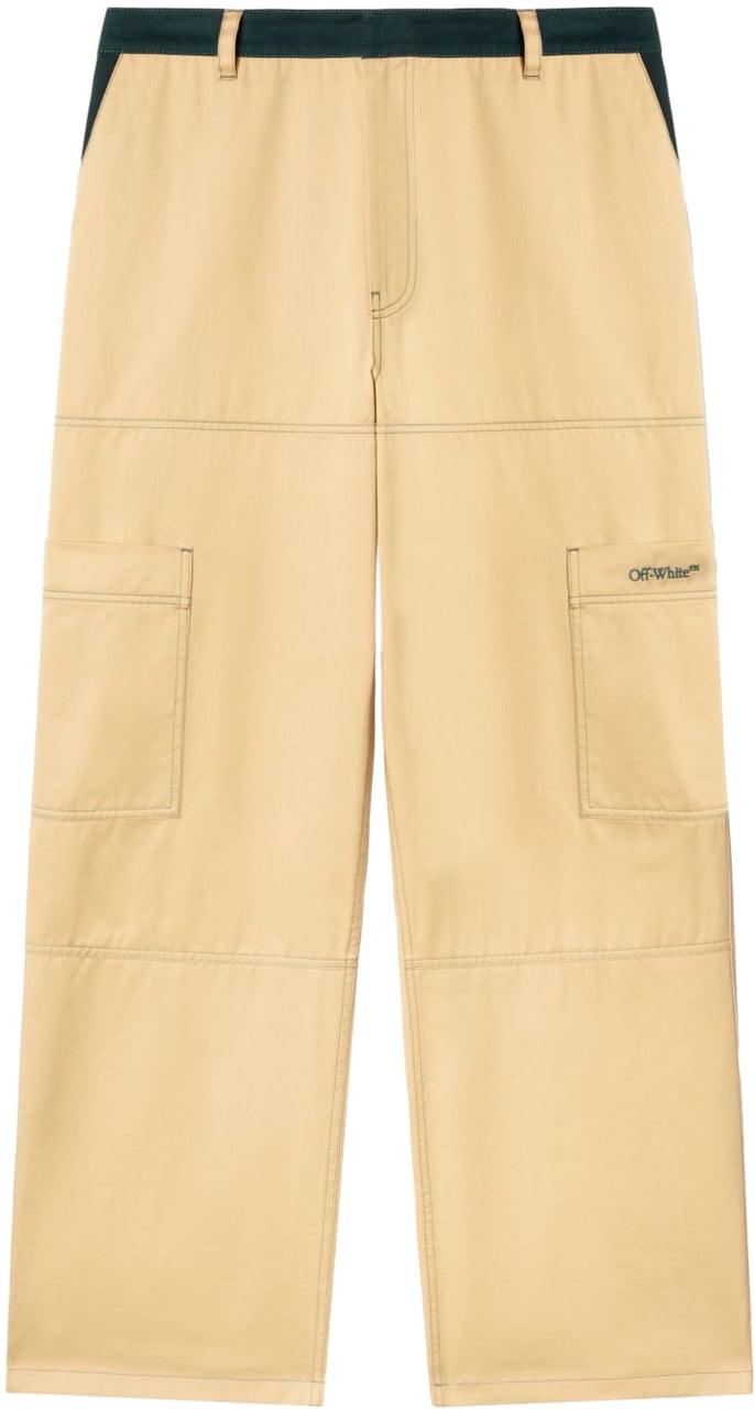 OFF-WHITE Heren Stitch Cotgab Straight Beige Beige
