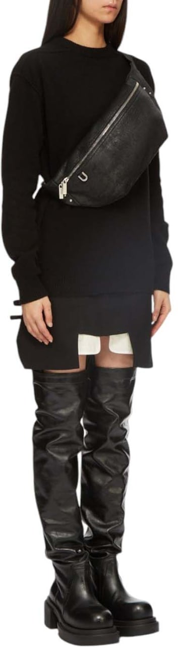 Rick Owens Sac banane grand blister Noir Bumbag Rick Owens Femme Homme RA01E 0631 LBA 09 Zwart