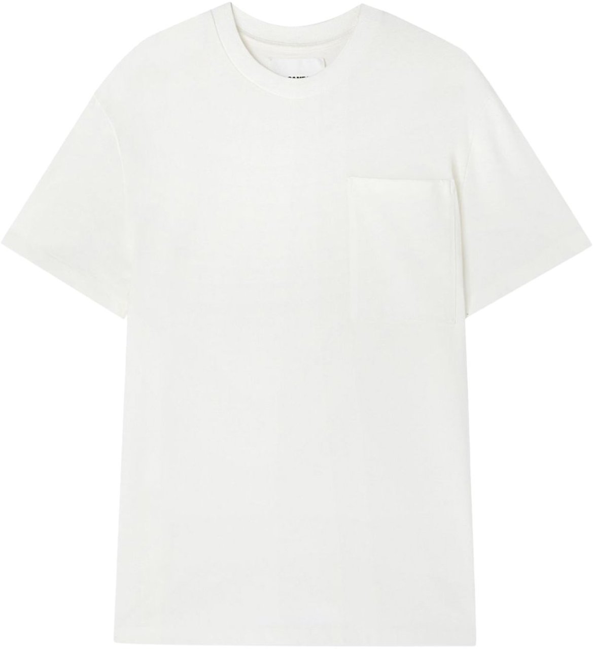 Jil Sander T-shirt W/pocket Optic White Wit