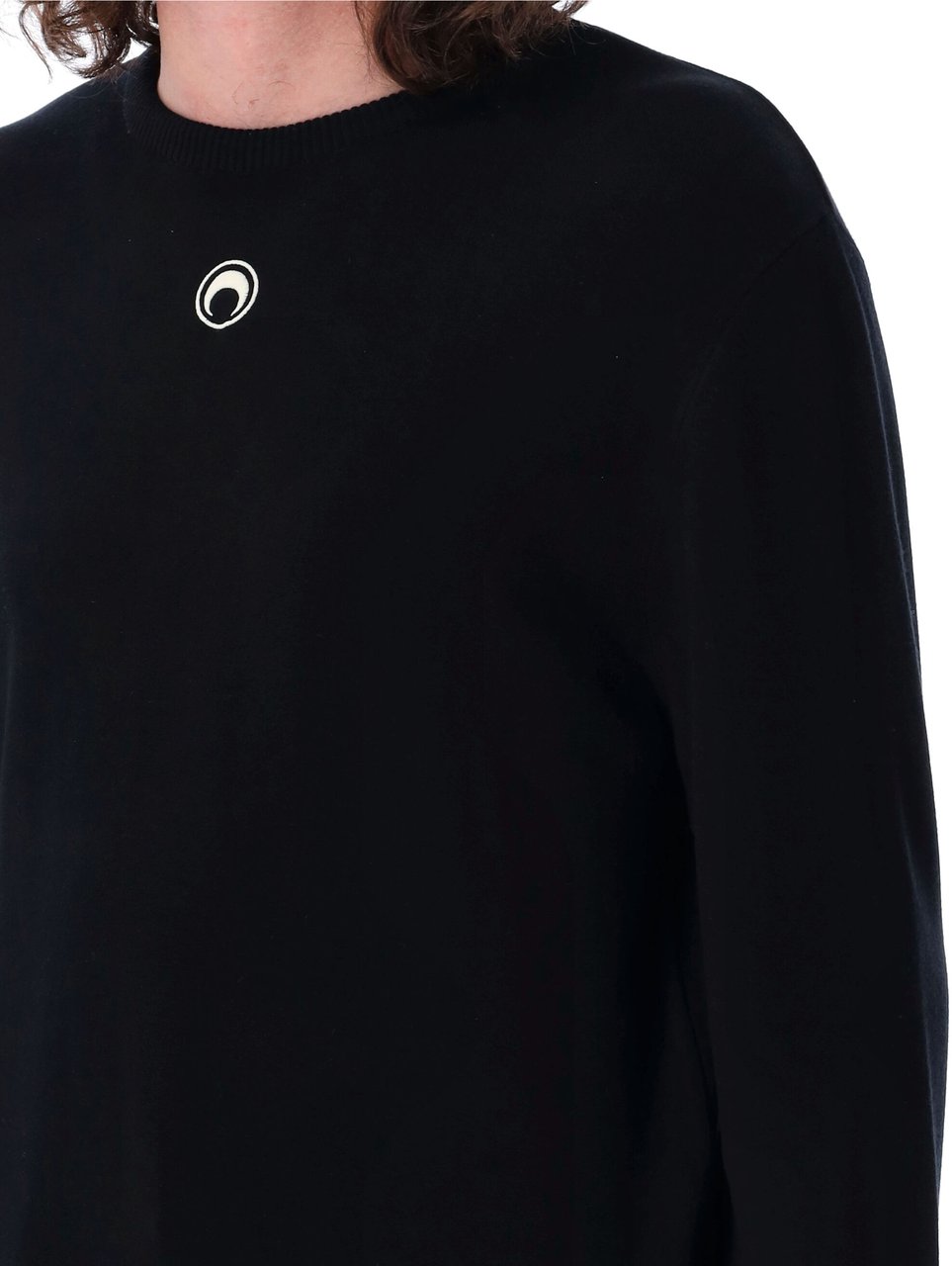 Marine Serre Moon Logo Knit Nero Zwart