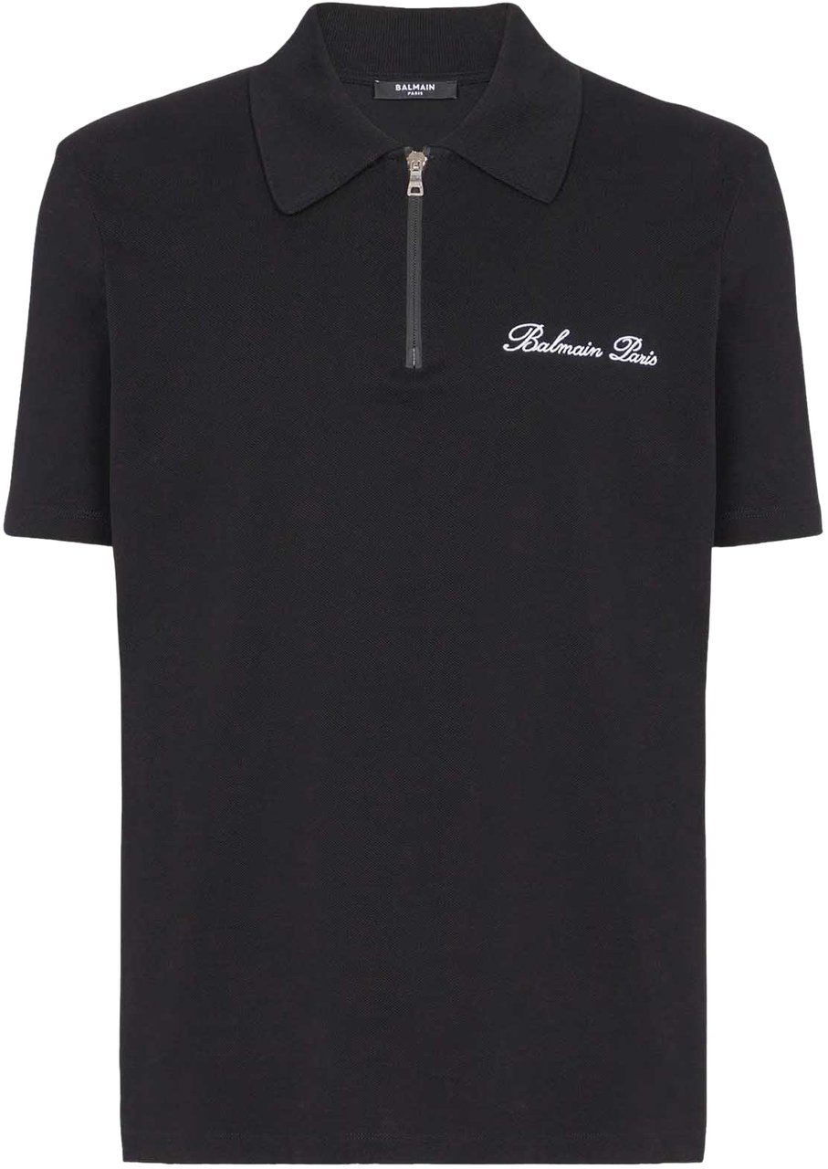 Balmain T-Shirts And Polos Noir Blanc Zwart