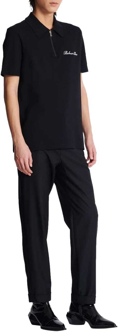 Balmain T-Shirts And Polos Noir Blanc Zwart