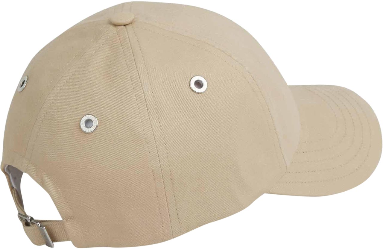 AMI Paris Cotton Printed Cap Beige