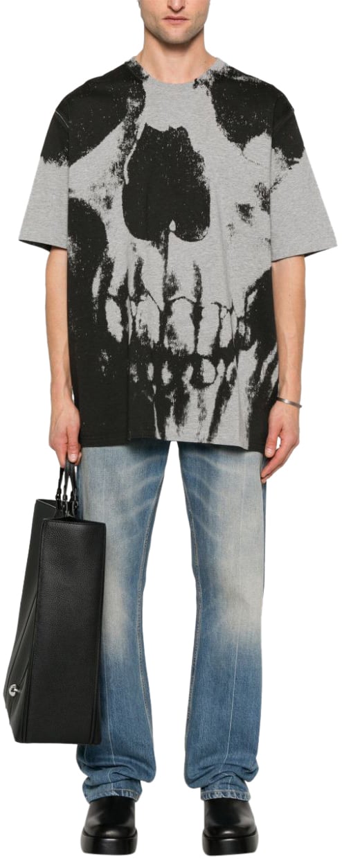 Alexander McQueen T-Shirts And Polos Grey Grijs