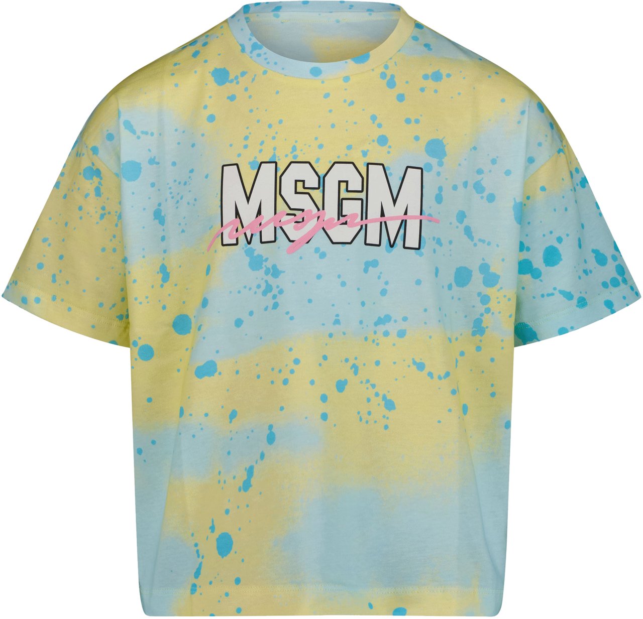 MSGM MSGM Kinder Meisjes T-Shirt In Turquoise Blauw
