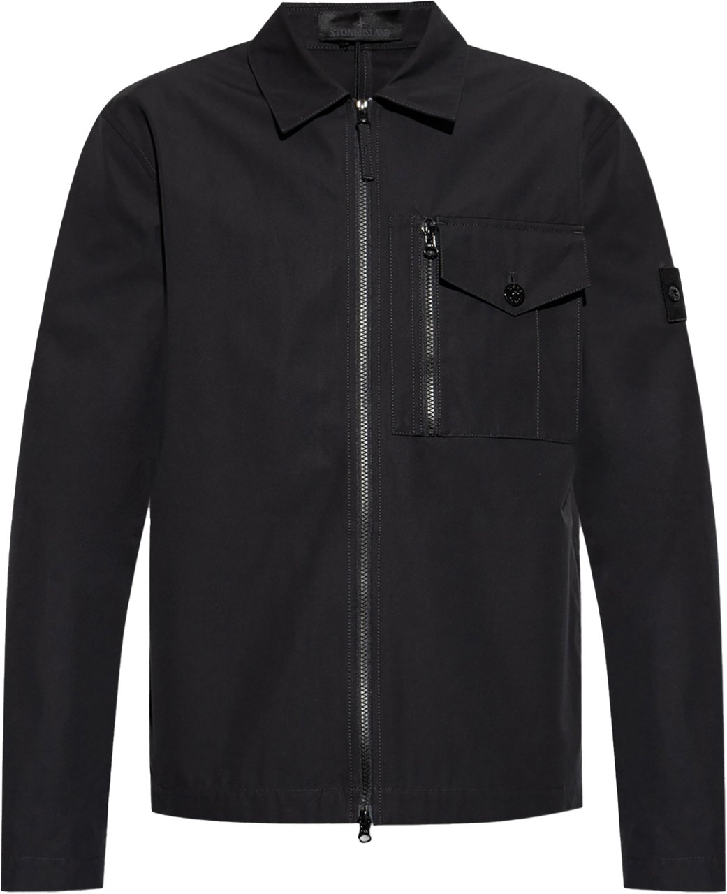 Stone Island shirtjacket shadow Zwart