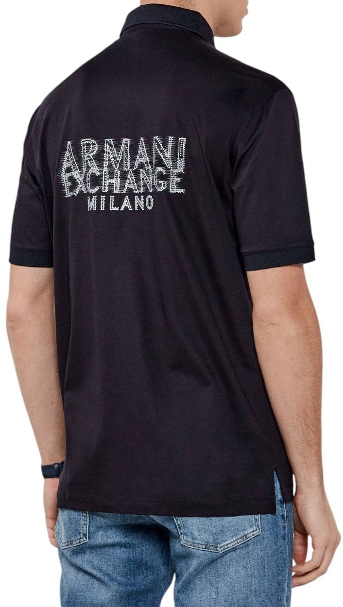 Armani Exchange Heren Polo Zwart