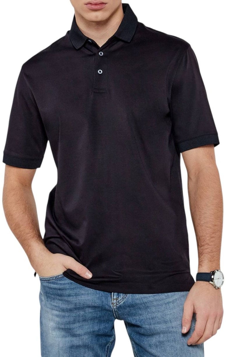 Armani Exchange Heren Polo Zwart