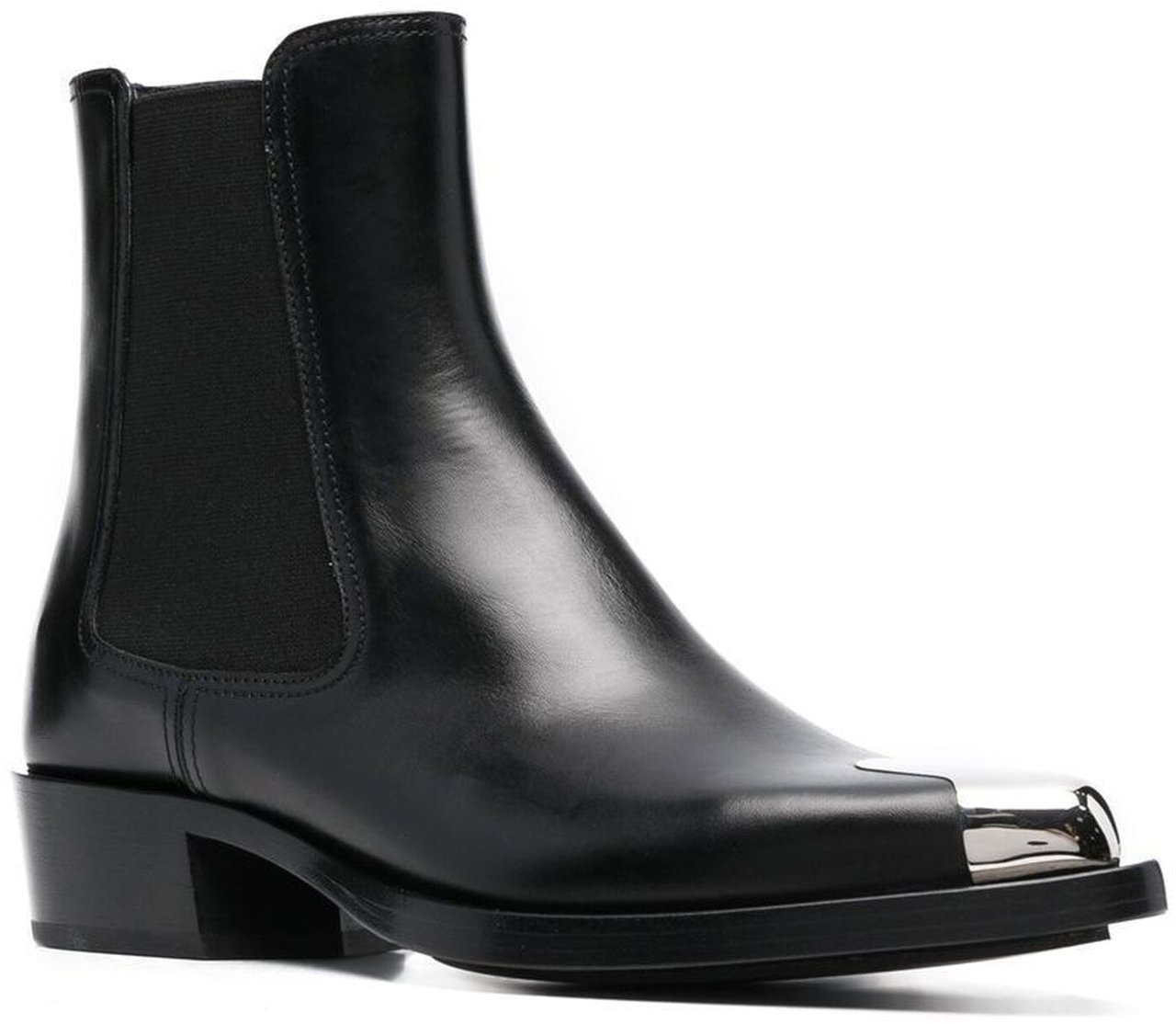 Alexander McQueen Alexander McQueen Leather Boots Zwart