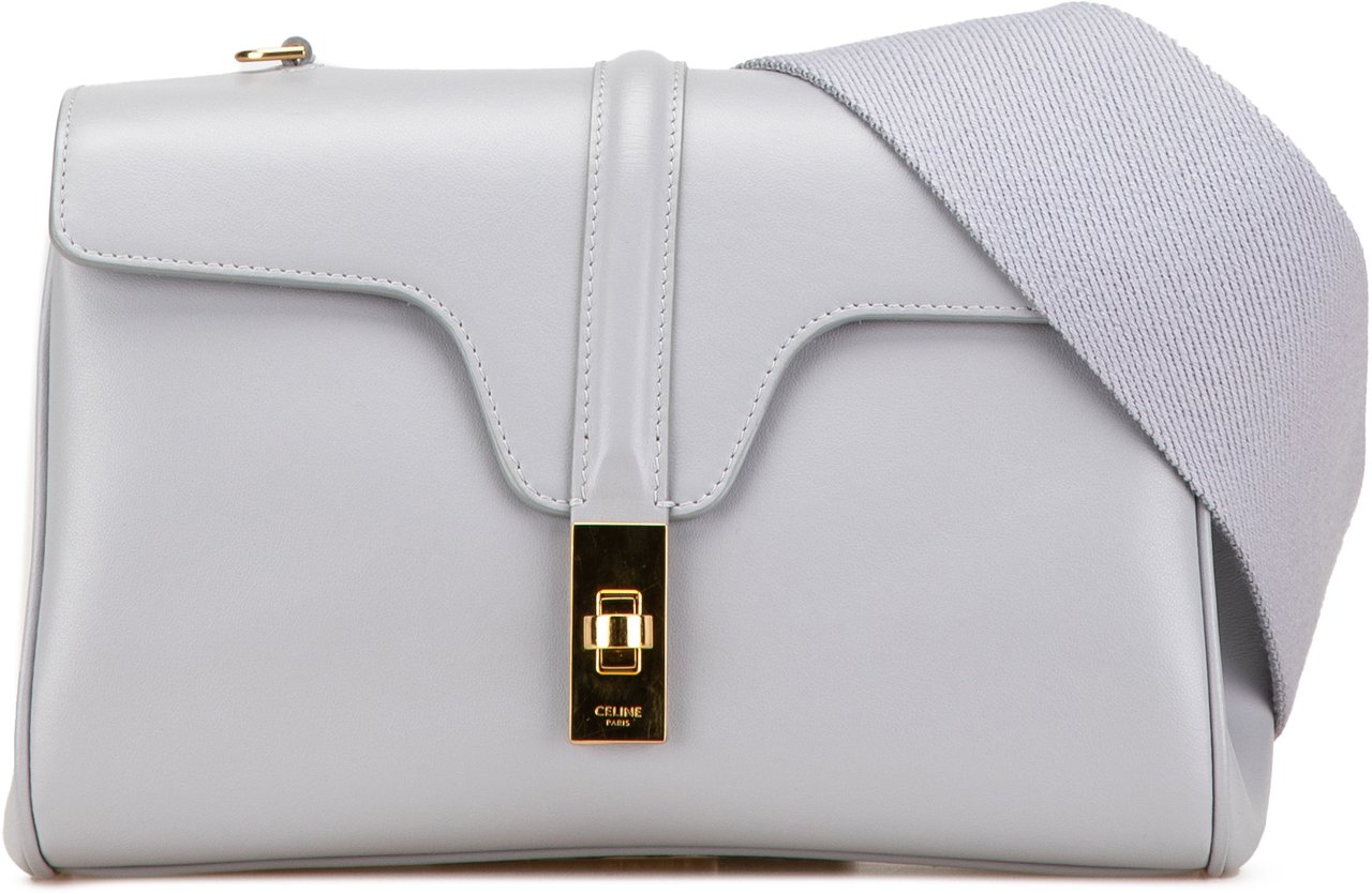Celine Teen Smooth Calfskin Soft 16 Crossbody Grijs