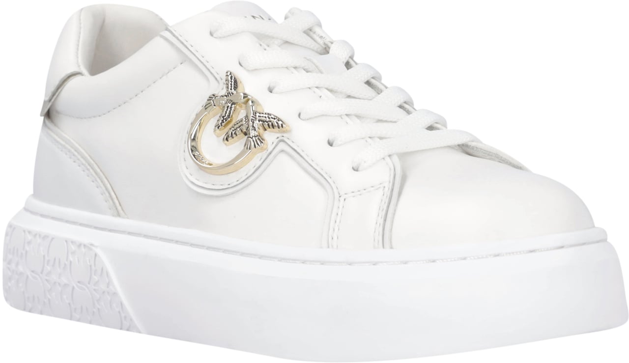 Pinko Sneakers Biancoplatino Wit