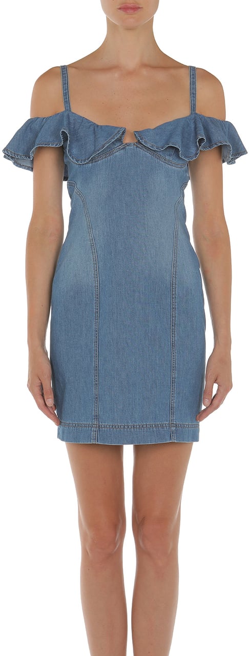 Moschino Dresses Denim Blauw