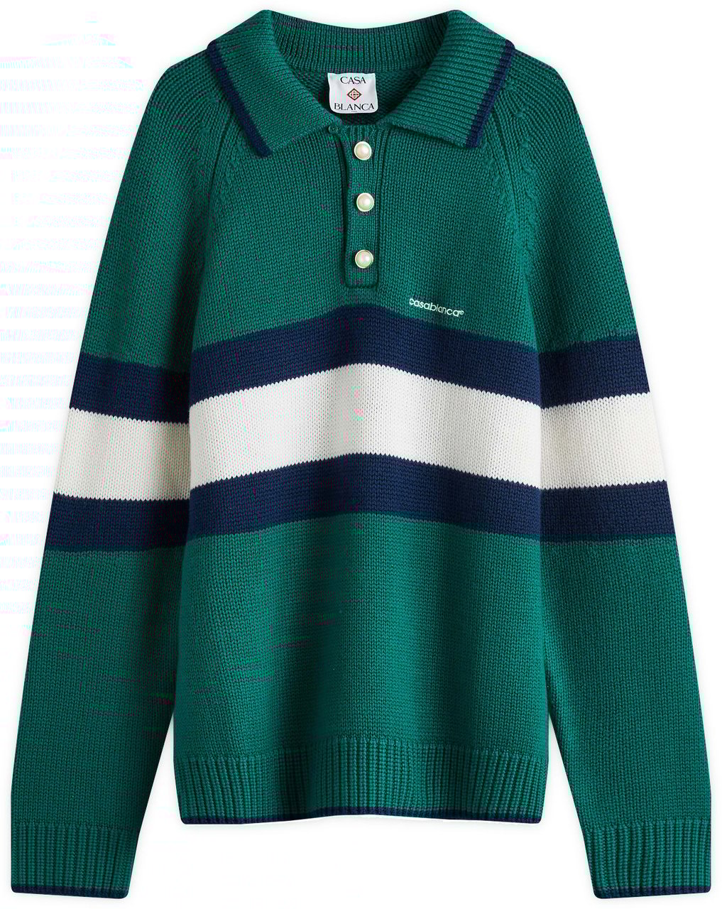 Casablanca knitwear polo Groen