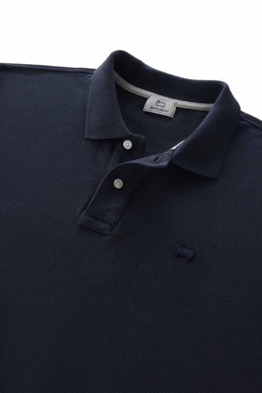 Woolrich Classic American Polo Melton Blue Blauw