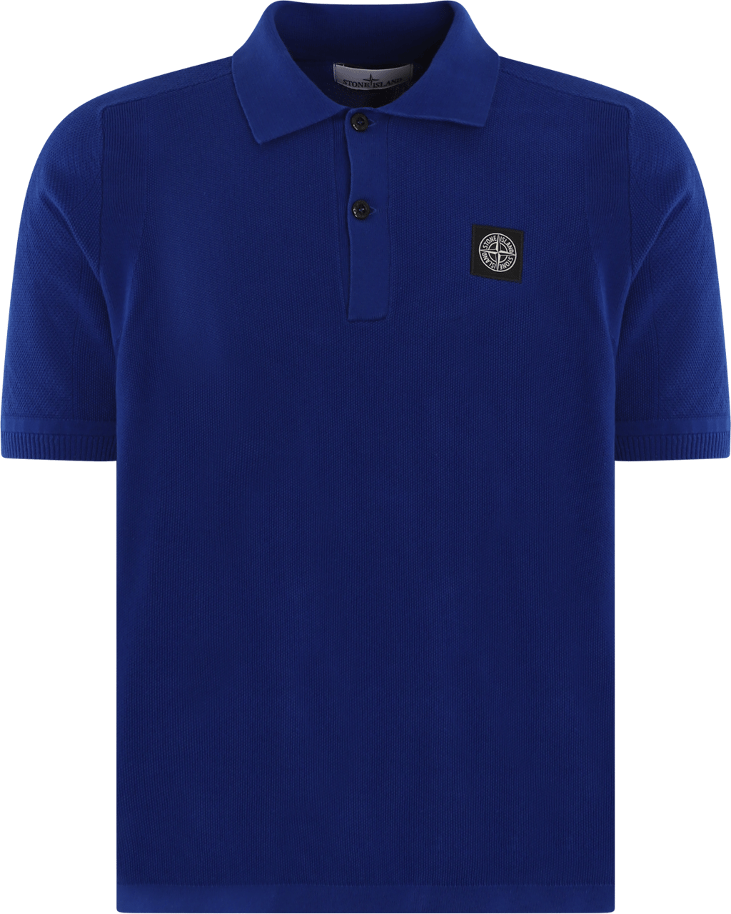 Stone Island Heren Pique Compass Polo Blauw Blauw