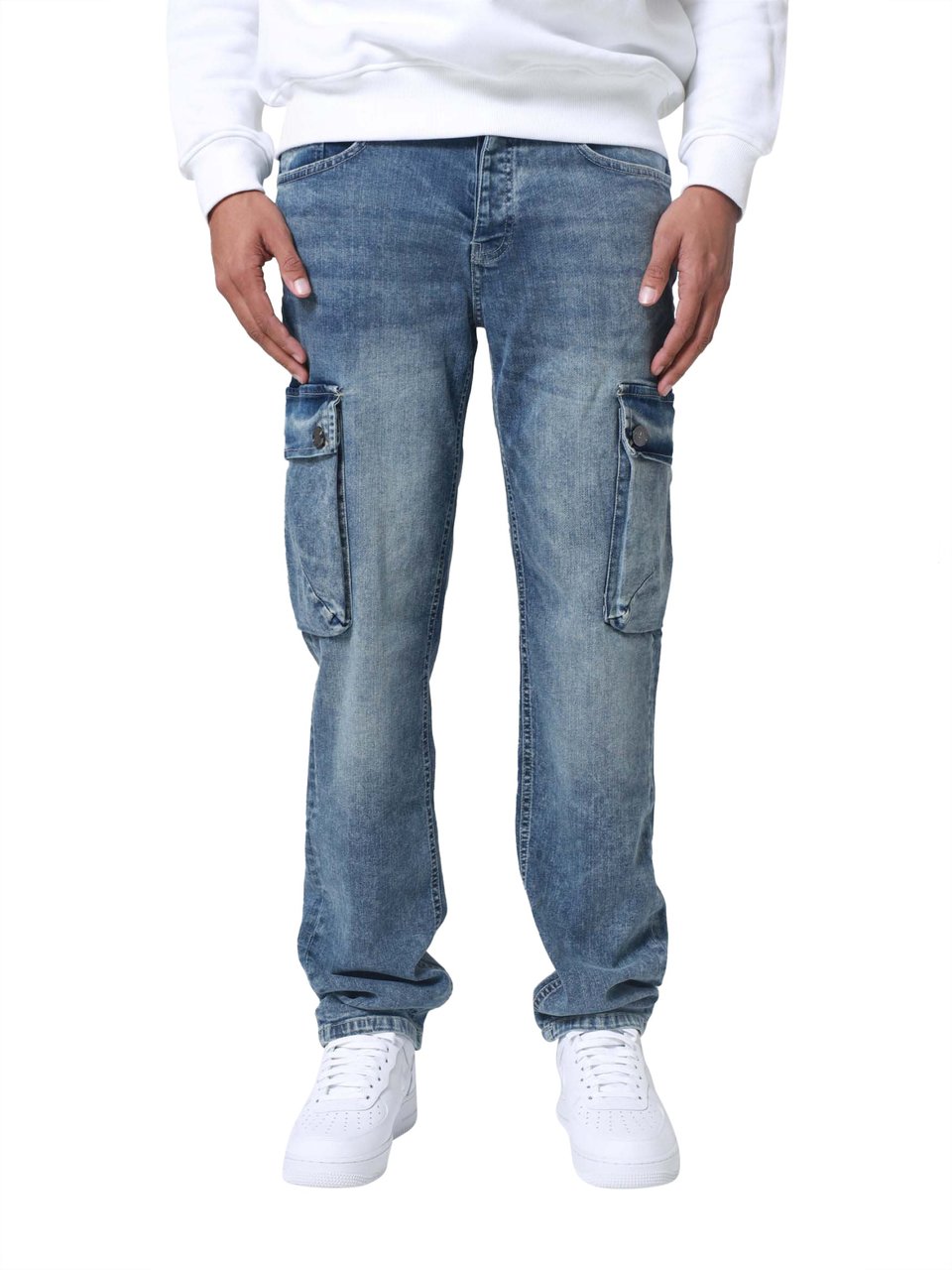 XPLCT Studios Cargo Jeans | Sandwash Divers