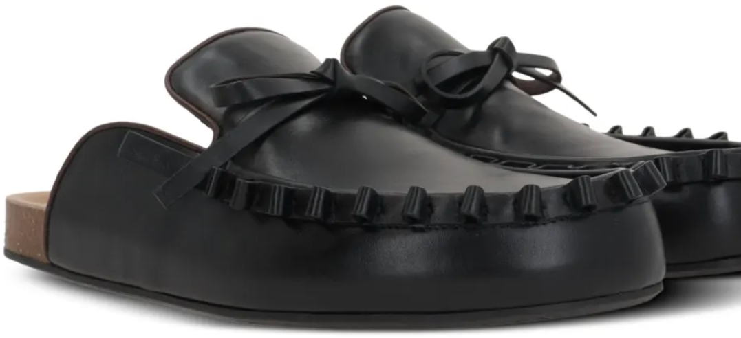 J.W. Anderson Ruffle Loafer M Black Zwart