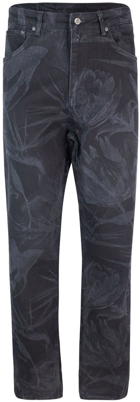 Daily Paper Daily Paper Jeans Zwart Floral Laser Zwart