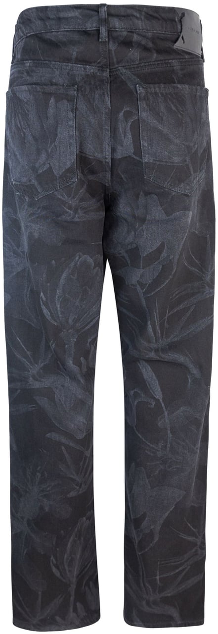 Daily Paper Daily Paper Jeans Zwart Floral Laser Zwart