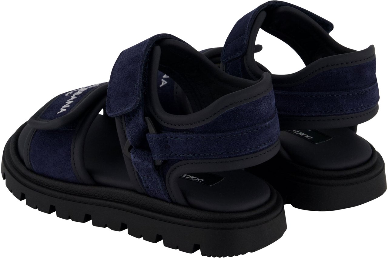 Dolce & Gabbana Dolce & Gabbana Jongens Sandalen In Navy Blauw