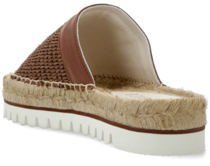 Peserico Ciabatta in Pelle e Corda Beige