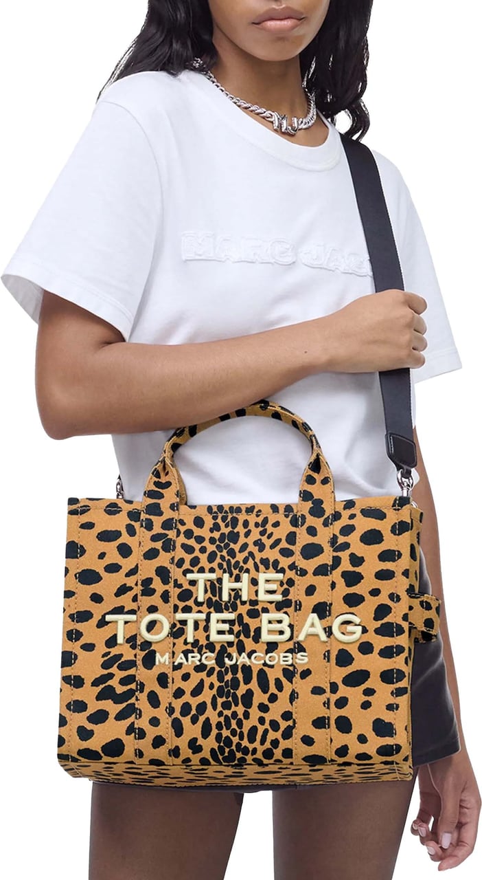 Marc Jacobs The Medium Tote Cheetah Black Leo Zwart