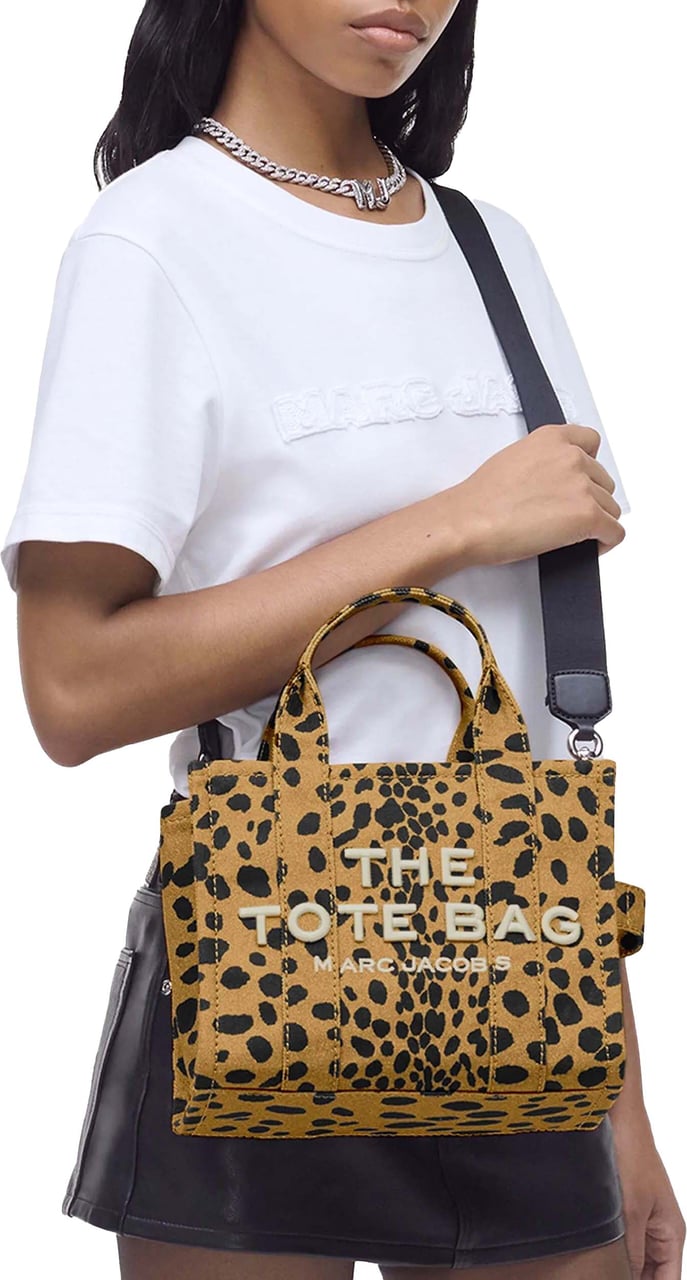 Marc Jacobs The Small Tote Cheetah Black Leo Zwart