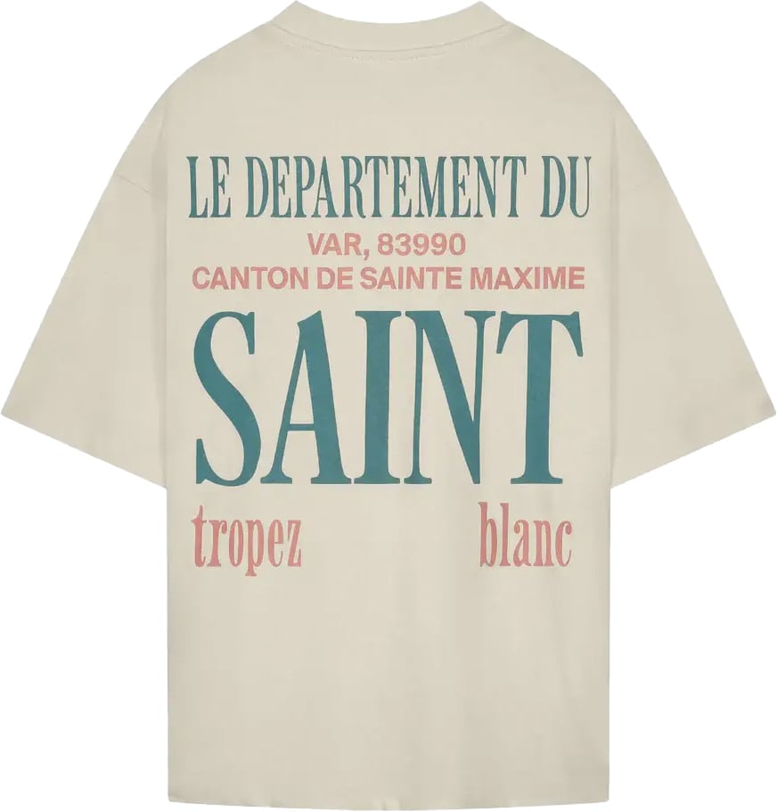 Saint Blanc Canton 83 T-shirt Off White Wit