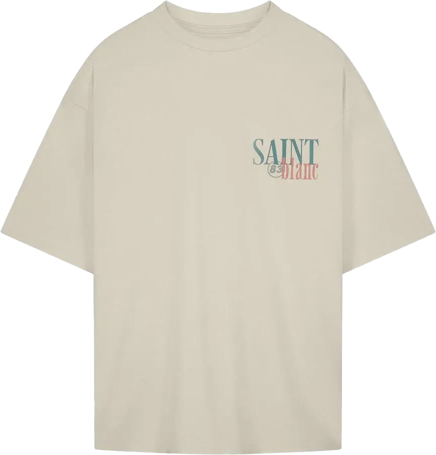 Saint Blanc Canton 83 T-shirt Off White Wit