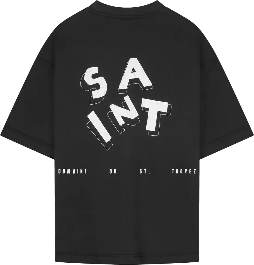 Saint Blanc Domaine T-shirt Jet Black Zwart
