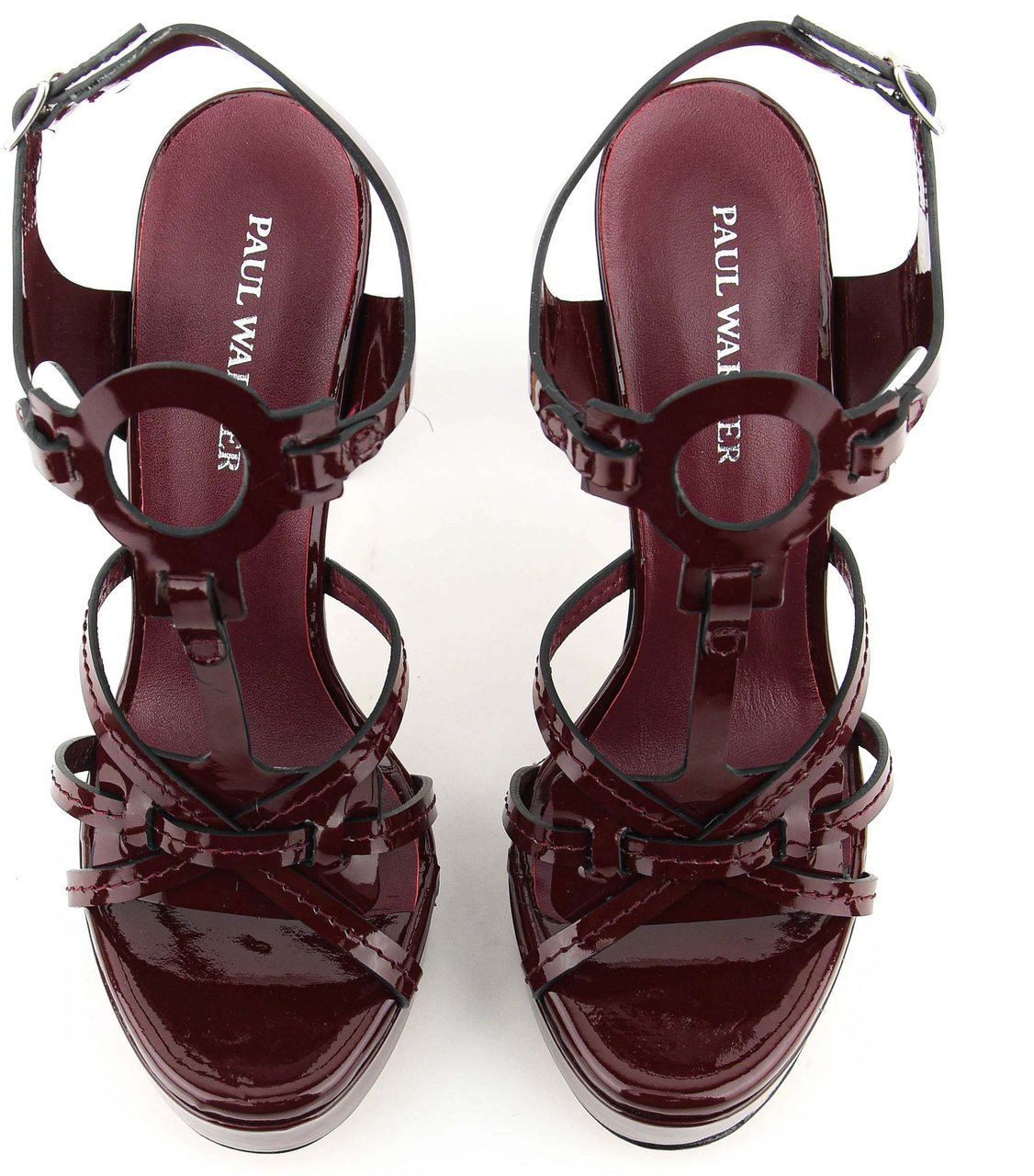 Paul Warmer Paulwarmer Paris Sandal Burgundy Rood