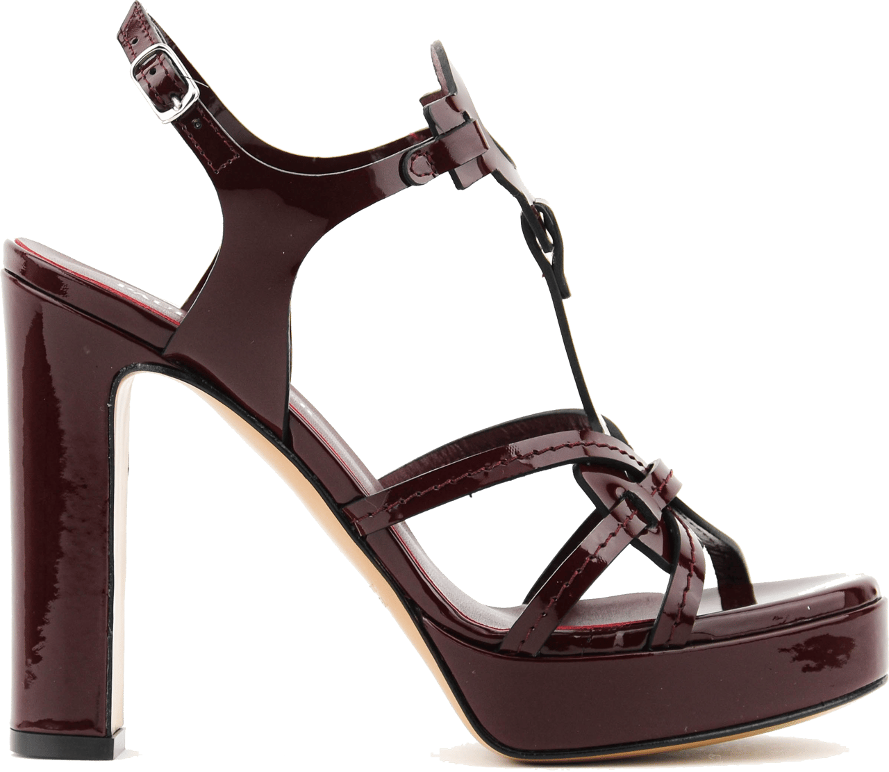 Paul Warmer Paulwarmer Paris Sandal Burgundy Rood