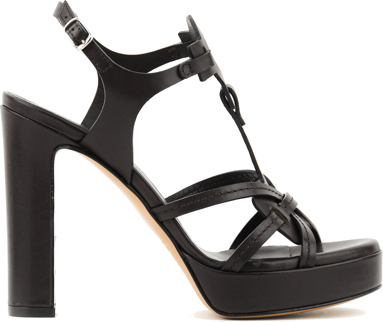 Paul Warmer Paulwarmer Paris Sandal Dark Brown Bruin