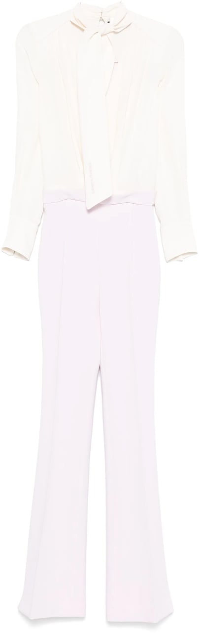 Elisabetta Franchi Jumpsuit pink cream Wit
