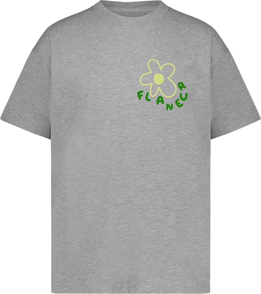 FLÂNEUR T-shirt grijs Blossom Grijs