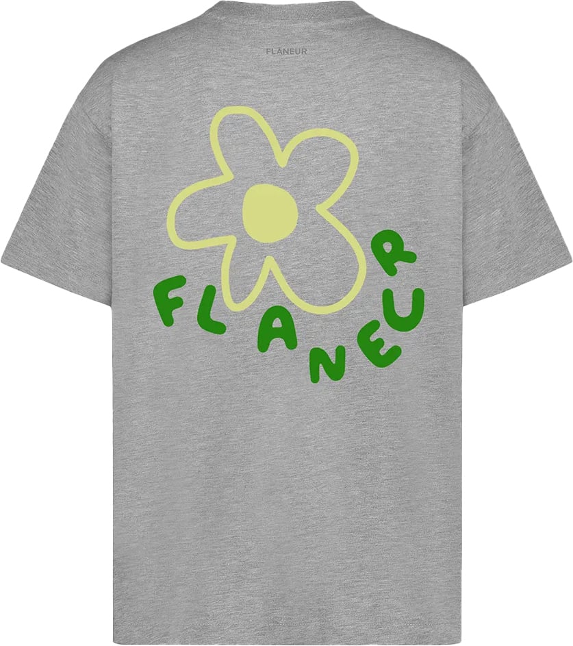 FLÂNEUR T-shirt grijs Blossom Grijs