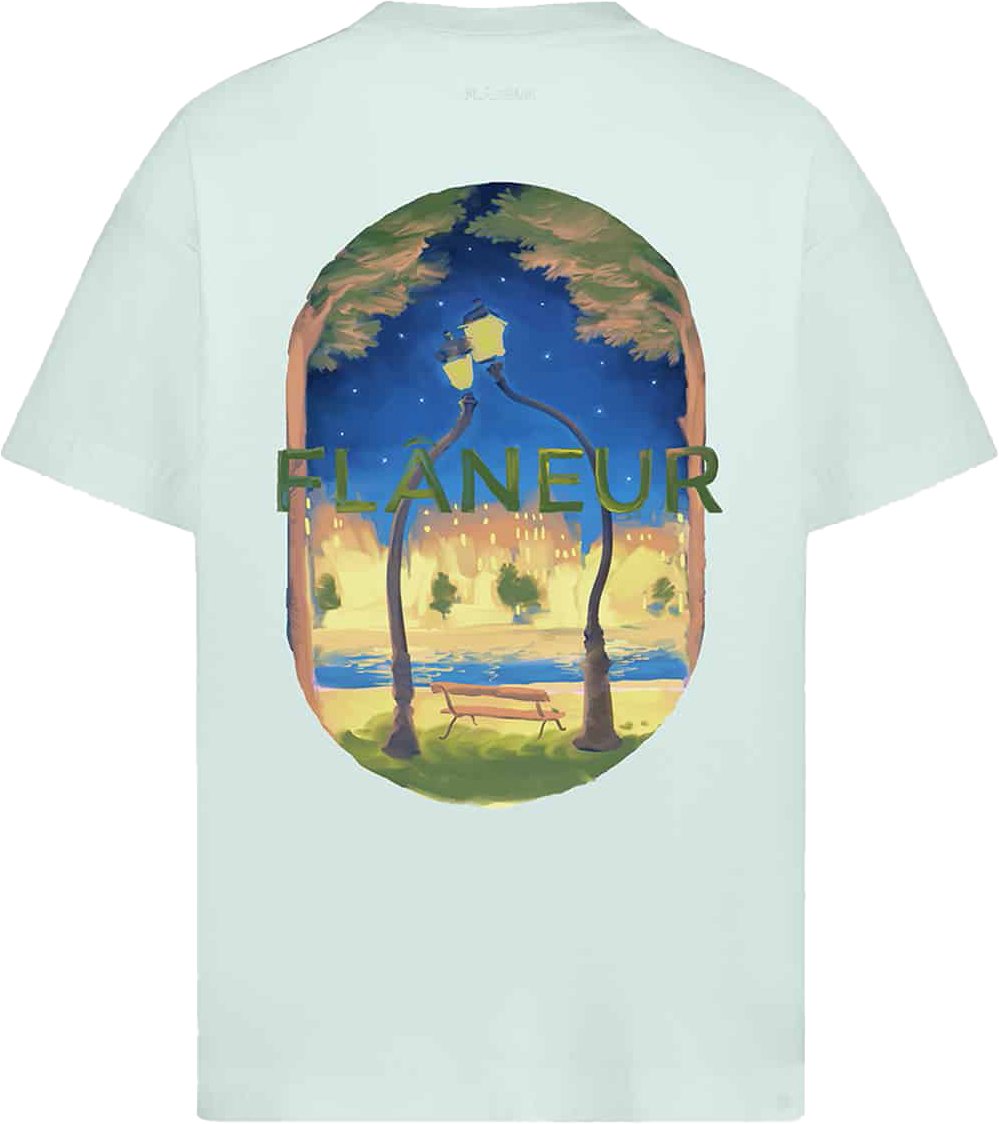 FLÂNEUR t-shirt blauw Blauw