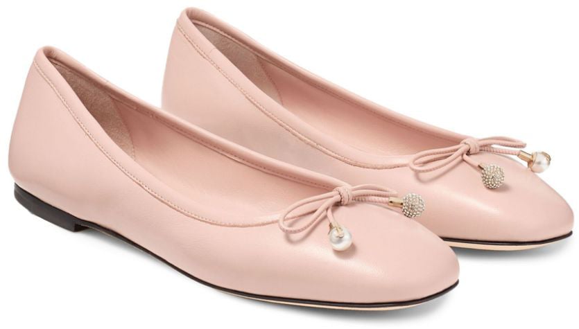 Jimmy Choo Flat Shoes Powder Roze