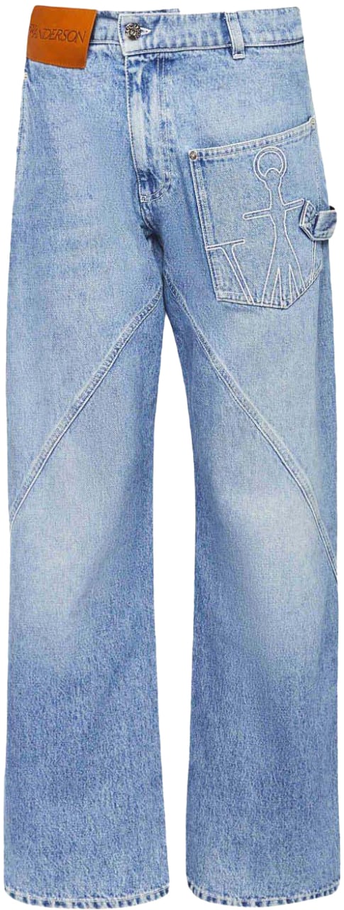J.W. Anderson Twisted Workwear Pant Blu Blauw