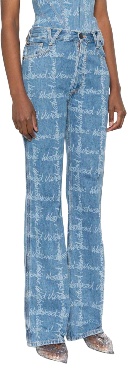 Vivienne Westwood Jeans Gridblue Blauw