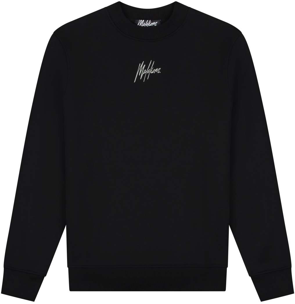 Malelions Malelions Men Striped Signature Sweater Zwart