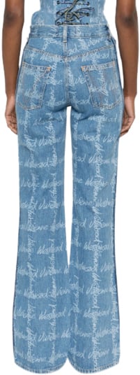 Vivienne Westwood Ray 5 Pocket Jeans Grid/blue Blauw
