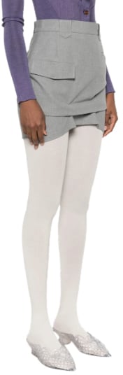Vivienne Westwood｜SKIRTS (MINI PLEATED CARGO SKIRT (1K0 Vivienne Westwood Pleated Cargo Mini Skirt | Grey | FARFETCH